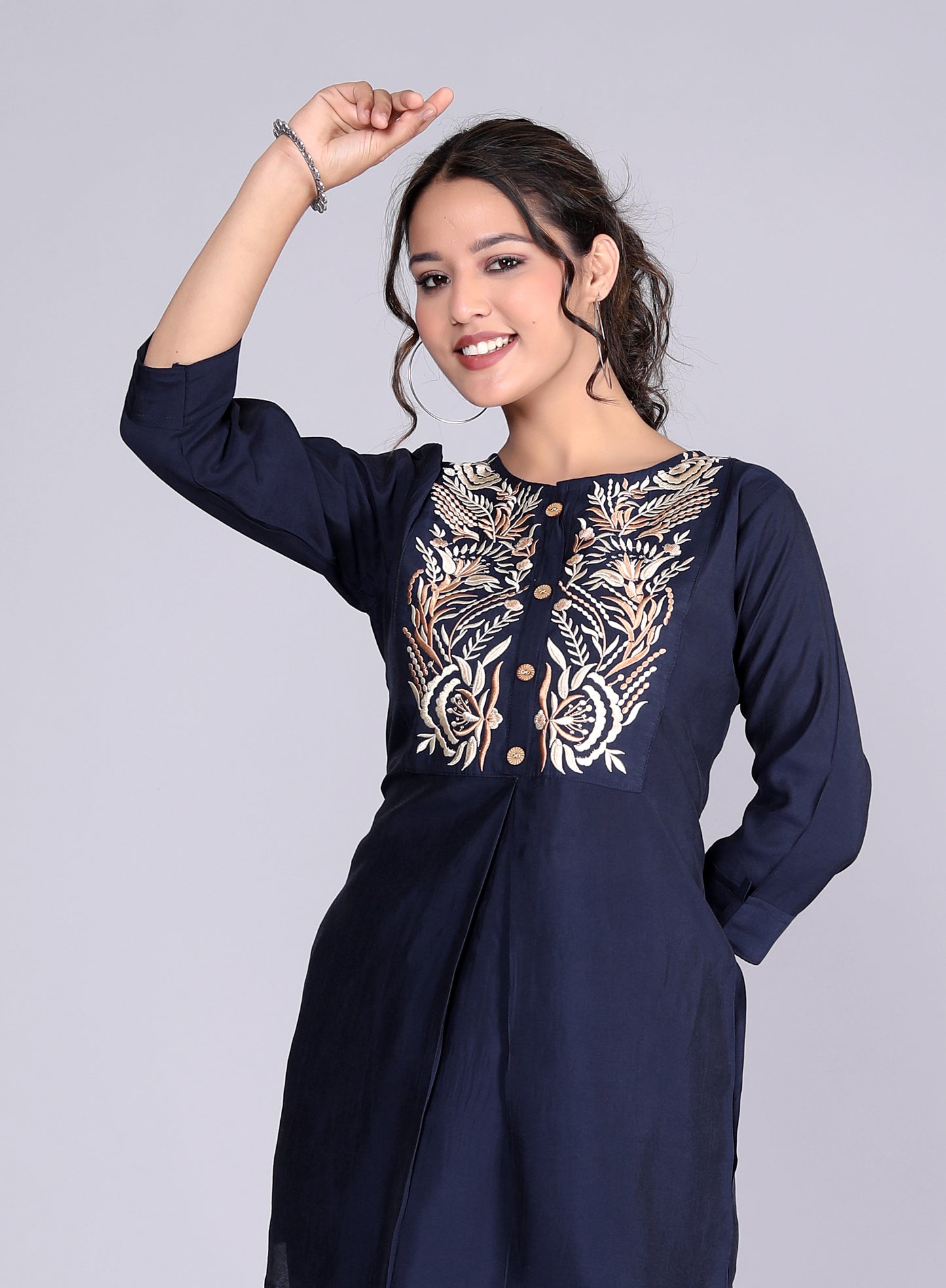 NAVY NIGHTFALL THREADWORK COORD SET